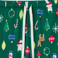 2-Piece Men's Ornaments Hacci Pajama Set