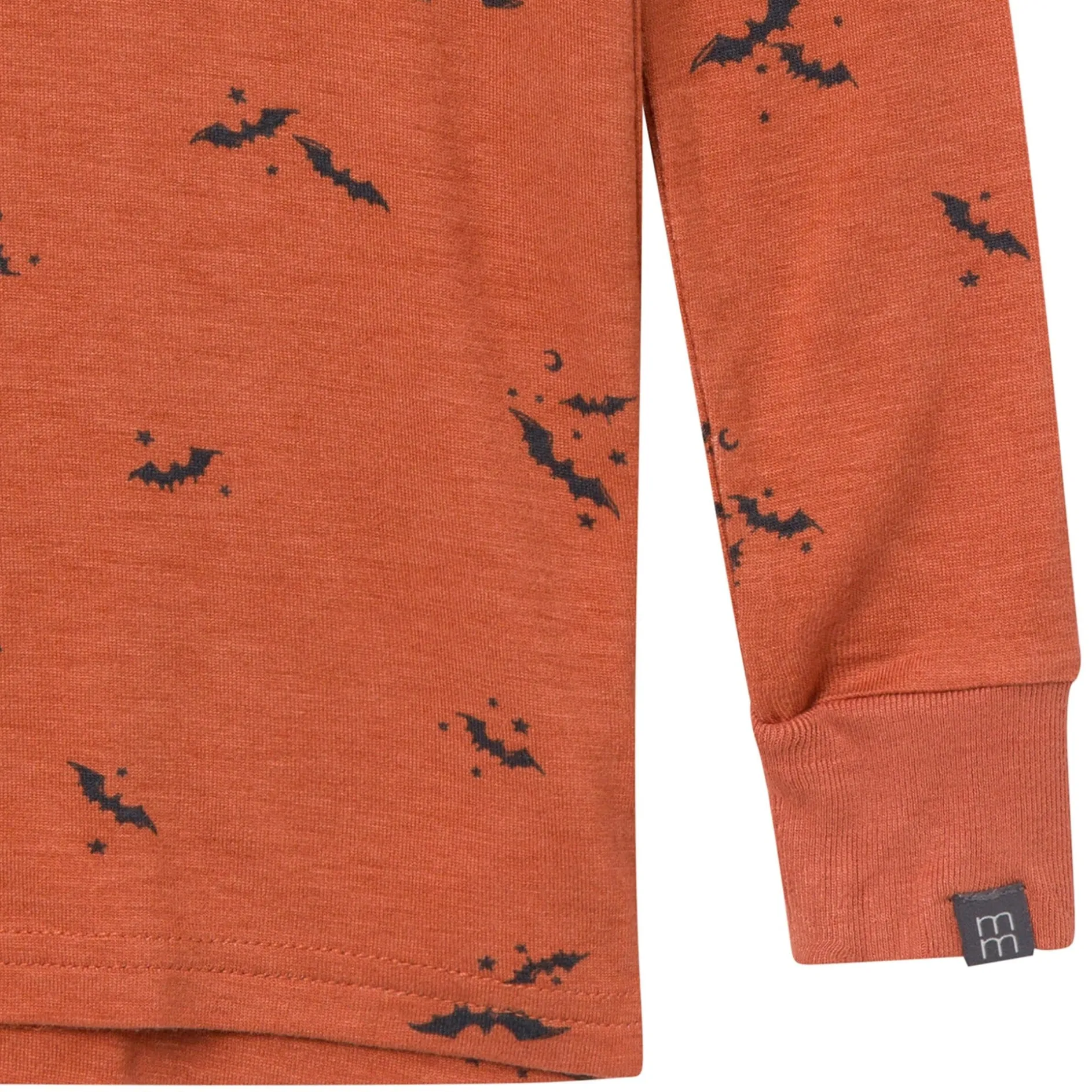 2-Piece Neutral Autumn Bats Snug Fit Pajama Set