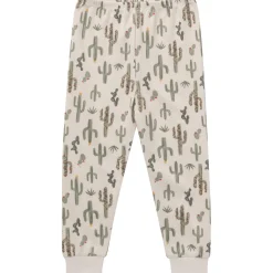 2-Piece Neutral Christmas Cactus Snug Fit Pajama Set