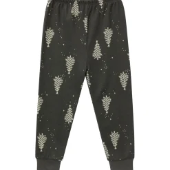 2-Piece Neutral Green Christmas Tree Snug Fit Pajama Set