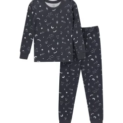 2-Piece Neutral Halloween Night Viscose Snug Fit Pajama Set