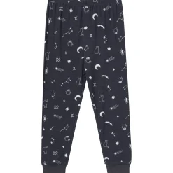 2-Piece Neutral Halloween Night Viscose Snug Fit Pajama Set