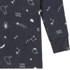 2-Piece Neutral Halloween Night Viscose Snug Fit Pajama Set