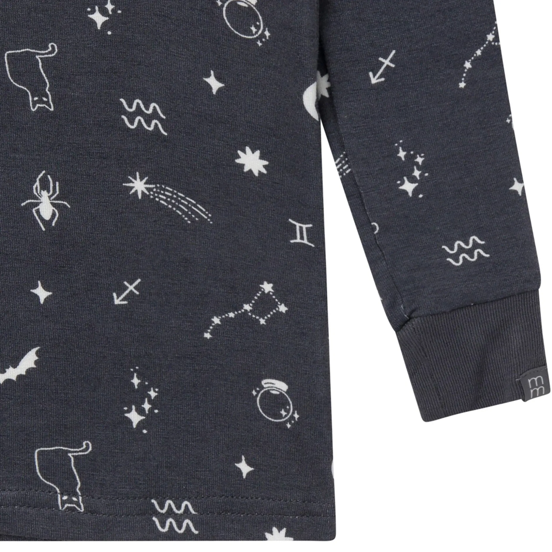 2-Piece Neutral Halloween Night Viscose Snug Fit Pajama Set