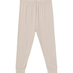 4-Piece Neutral Mushrooms Viscose Snug Fit Pajama Set