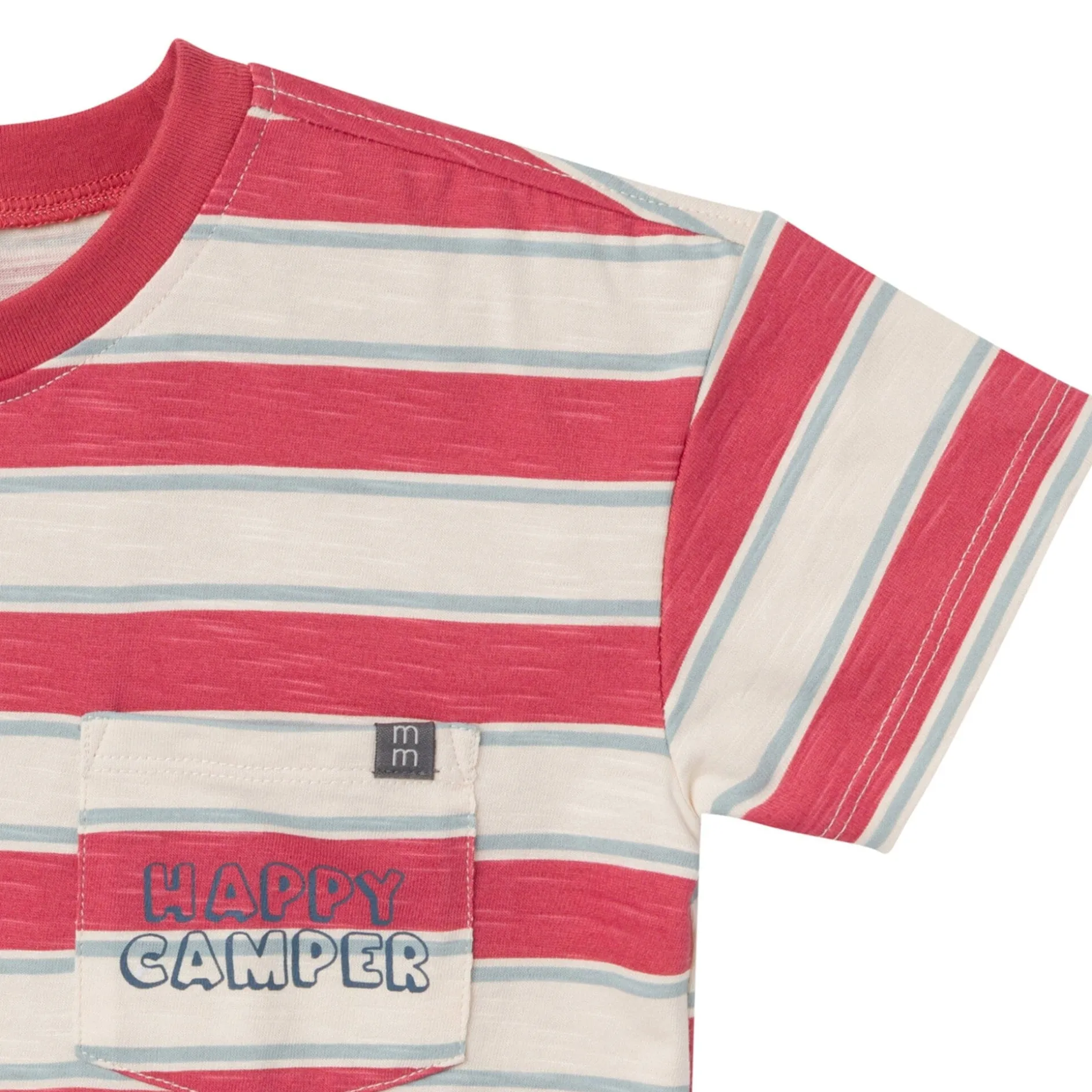 2-Piece Toddler Boys Coastal Stripe Top and Cargo Shorts Set