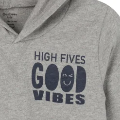 3-Piece Toddler Boys Good Vibes Tee, Hooded Top and Joggers Set