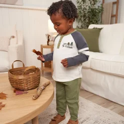 2-Piece Toddler Boys Let's Go Outside Top & Joggers Set