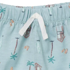 2-Piece Toddler Boys Sea Pajama Shorts Set
