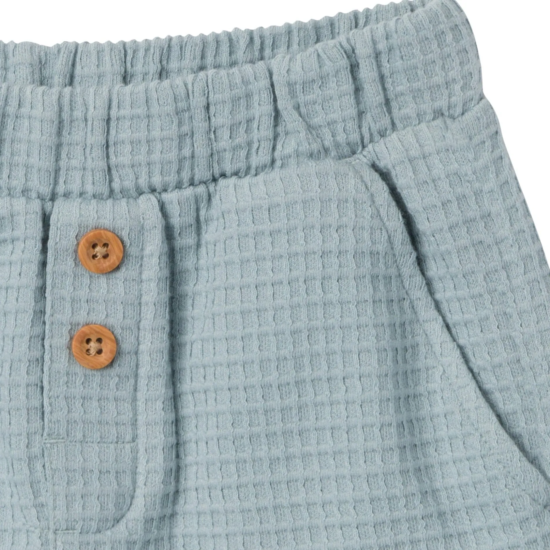 2-Piece Toddler Boys Teal Johnny Collar Shirt and Shorts Set