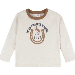 2-Piece Toddler Boys Western Horse Ranch Top and Jogger Set