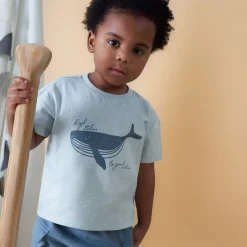 2-Piece Toddler Boys Whale Top and Cargo Shorts Set