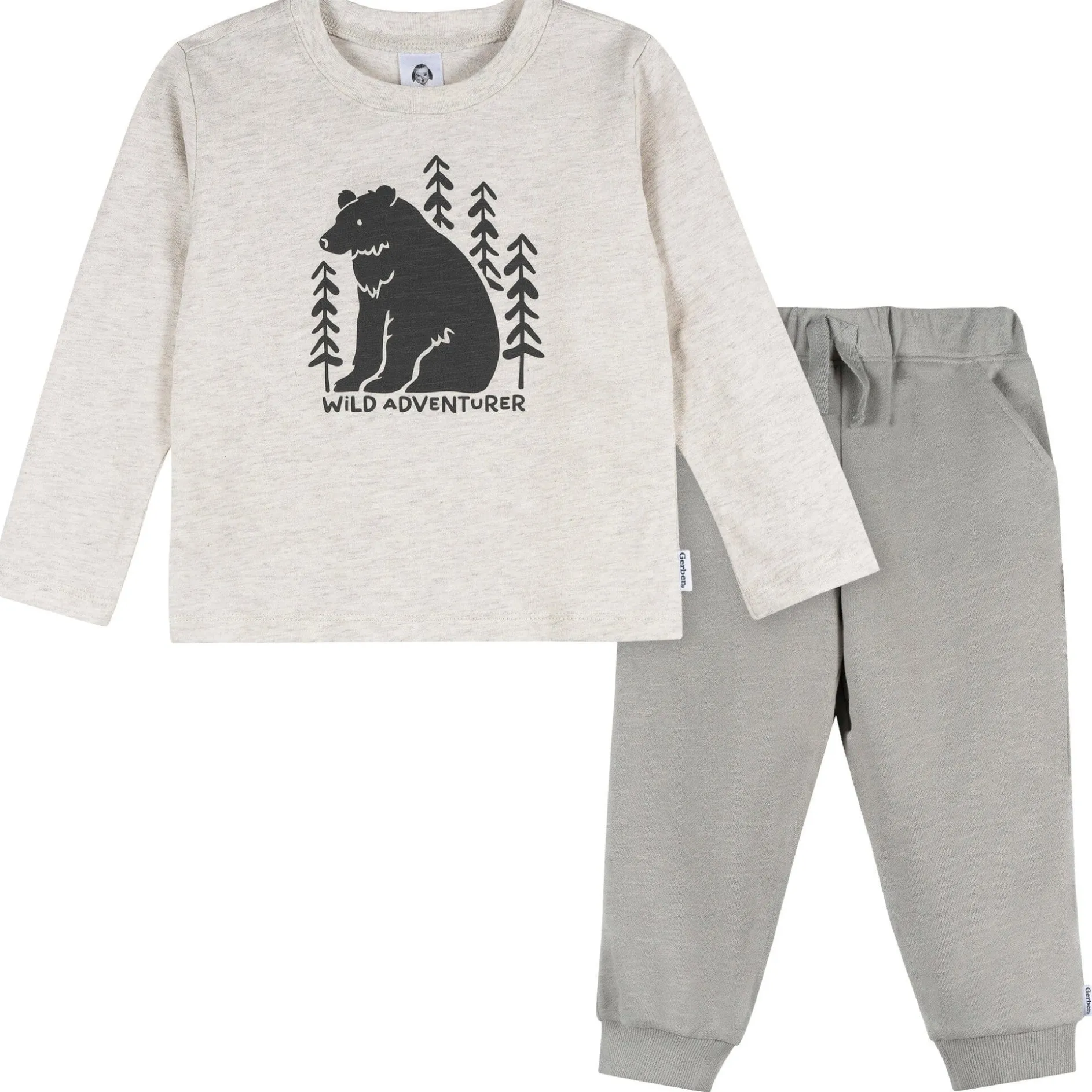 2-Piece Toddler Boys Wild Adventure Top and Jogger Set