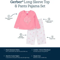 2-Piece Toddler Girls Berry Pajama Set