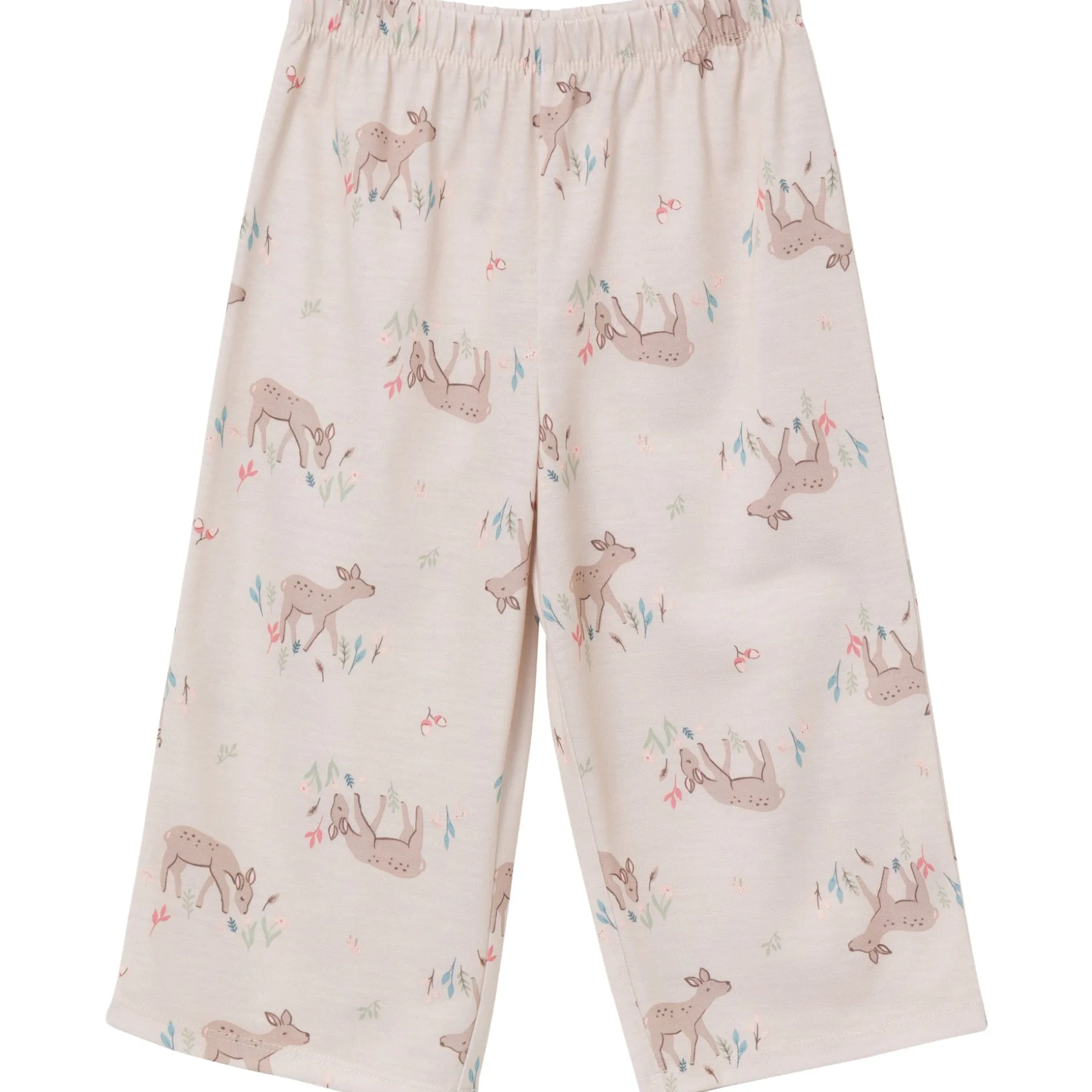 2-Piece Toddler Girls Deer Peplum Pajama Set