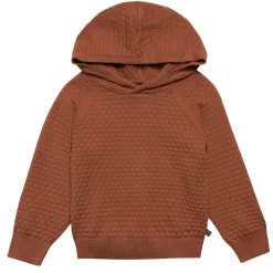 2-Piece Toddler Girls Md Brown Sweater Knit Hoodie Set
