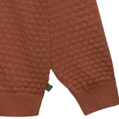 2-Piece Toddler Girls Md Brown Sweater Knit Hoodie Set