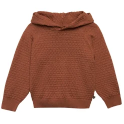 2-Piece Toddler Girls Md Brown Sweater Knit Hoodie Set