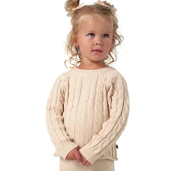 2-Piece Toddler Girls Oatmeal Viscose Sweater Set