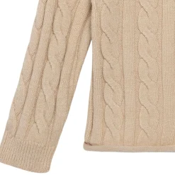 2-Piece Toddler Girls Oatmeal Viscose Sweater Set