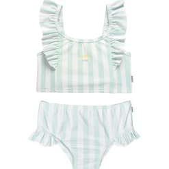 2-Piece Toddler Girls UPF 50+ Stripe Swimsuit Set