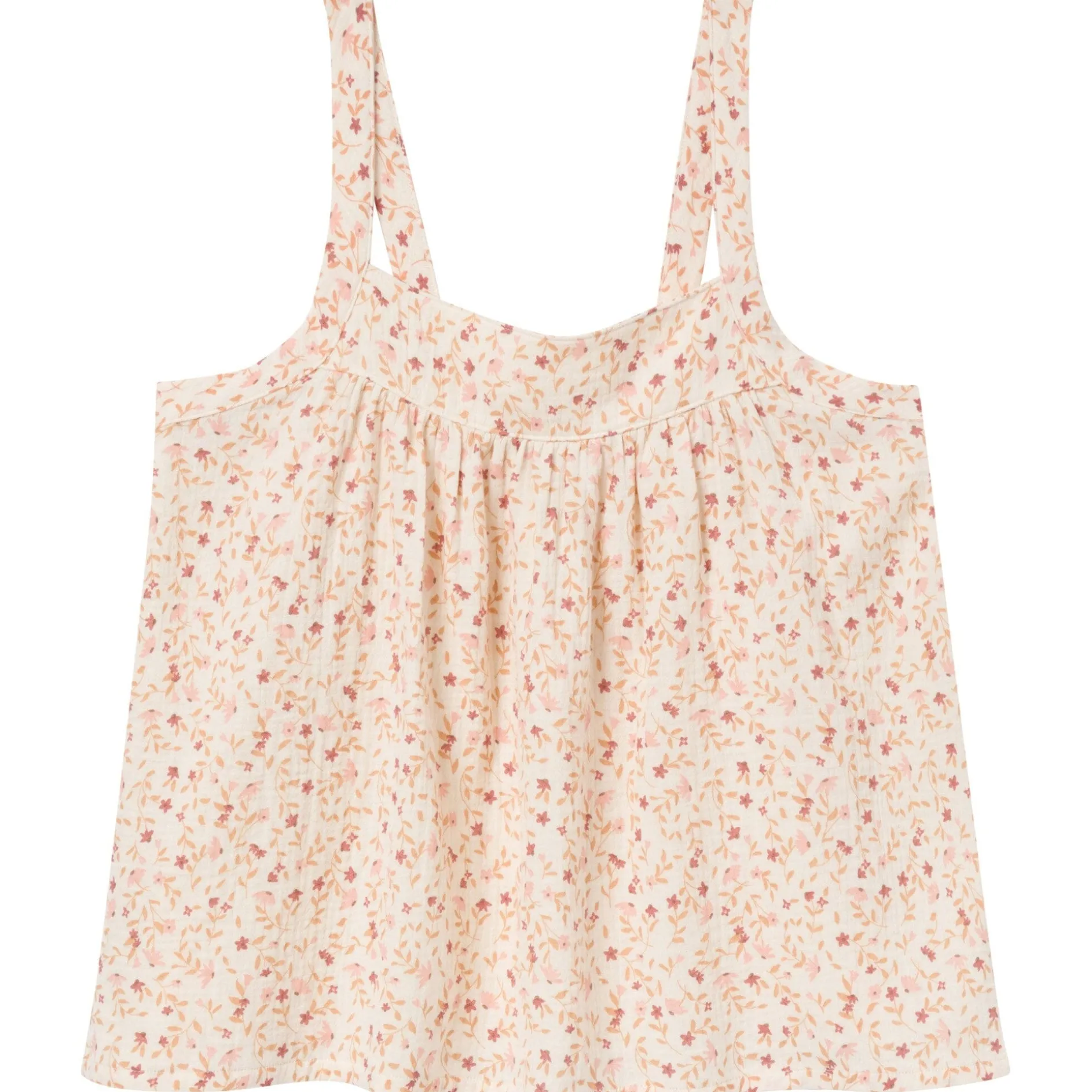 2-Piece Womens Beige Vine Floral Cropped Pants Set