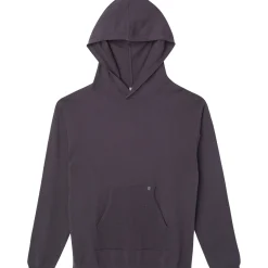 2-Piece Women's Dark Grey Hooded Waffle Top and Legging Viscose Set