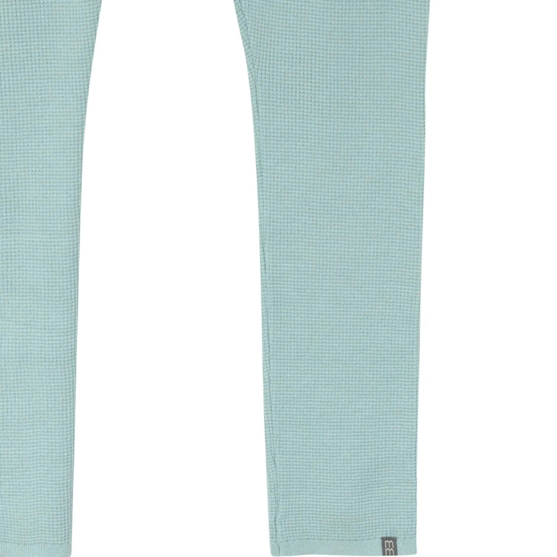 2-Piece Women's Medium Sky Hooded Waffle Top and Legging Viscose Set