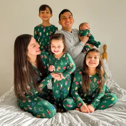 2-Piece Women's Ornaments Hacci Pajama Set