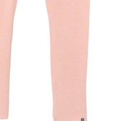 2-Piece Women's Pink Hooded Waffle Top and Legging Viscose Set