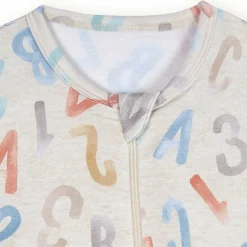 Toddler Alphabet Soup Buttery Soft Viscose Made from Eucalyptus Snug Fit Footed Pajamas