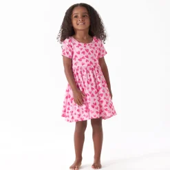 Toddler Girls Heartfelt Buttery Soft Viscose Made from Eucalyptus Twirl Dress