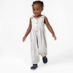 Toddler Girls Light Grey Heather Hacci Romper