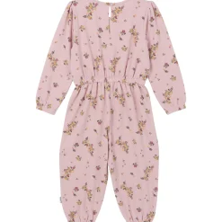 Toddler Girls Pink Floral Hacci Jumpsuit