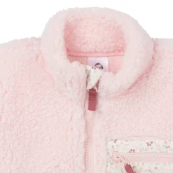 Toddler Girls Pink Sherpa Jacket