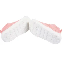 Toddler Girls Pink Stretchy Knit Slip-On Sneaker