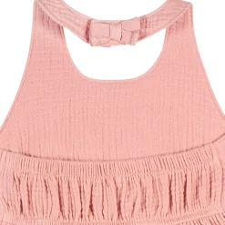 Toddler Girls Rose Pink Halter Romper