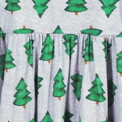Toddler Girls Spruce Buttery Soft Viscose Made from Eucalyptus Holiday Twirl Dress