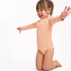 Toddler Girls UPF 50+ Peach Rash Guard