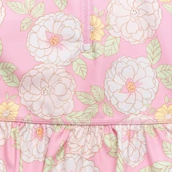 Toddler Girls UPF 50+ Peonies Rash Guard