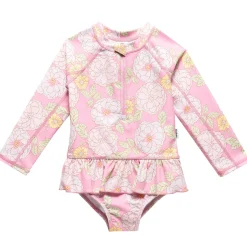 Toddler Girls UPF 50+ Peonies Rash Guard