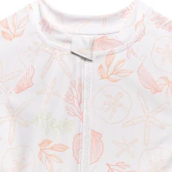 Toddler Girls UPF 50+ Seashells Rash Guard