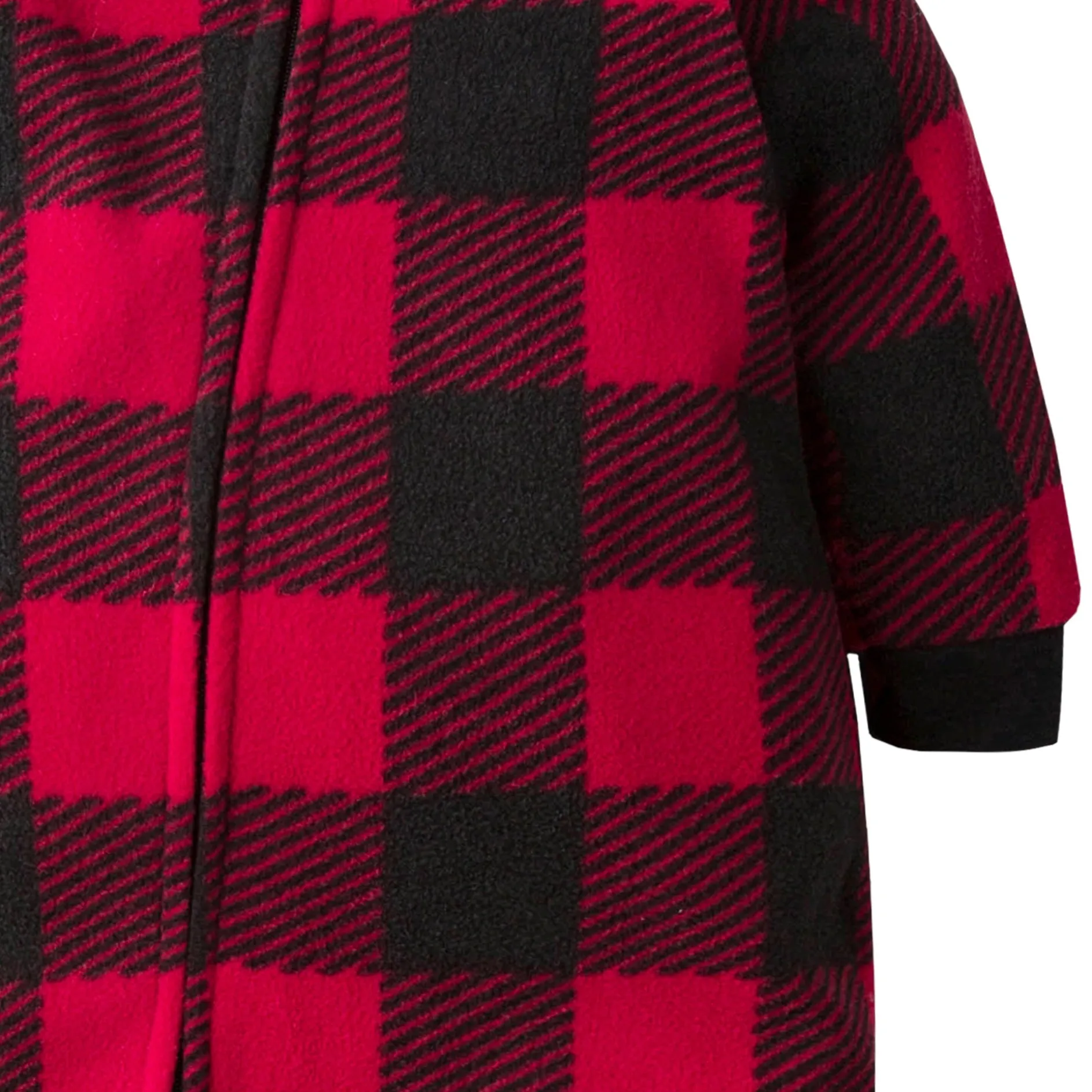 Toddler Neutral Buffalo Plaid Fleece Pajamas