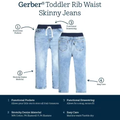 Toddler Neutral Light Blue Skinny Denim Jeans