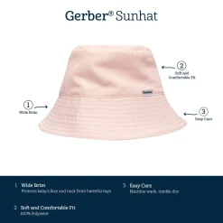 Toddler Neutral UPF 50+ Blush Sun Hat