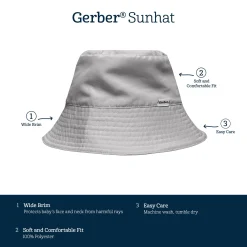 Toddler Neutral UPF 50+ Navy Sun Hat