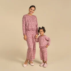 Womens Dark Rose Branches Sweater