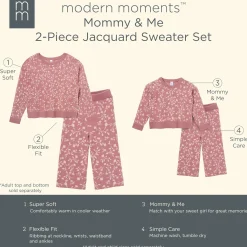 Womens Dark Rose Branches Sweater