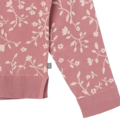 Womens Dark Rose Branches Sweater