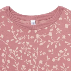 Womens Dark Rose Branches Sweater
